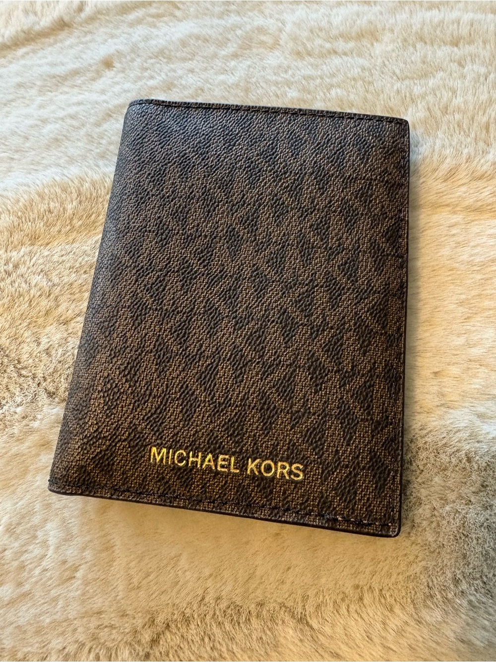 UNUSED Michael Kors Brown Logo Wallet